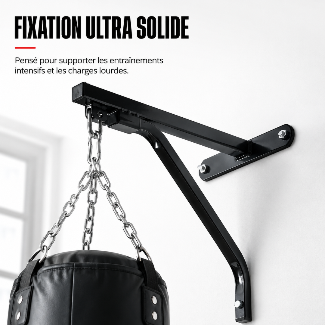 Support Mural Sac de Frappe Acier MaisonDuBoxeur
