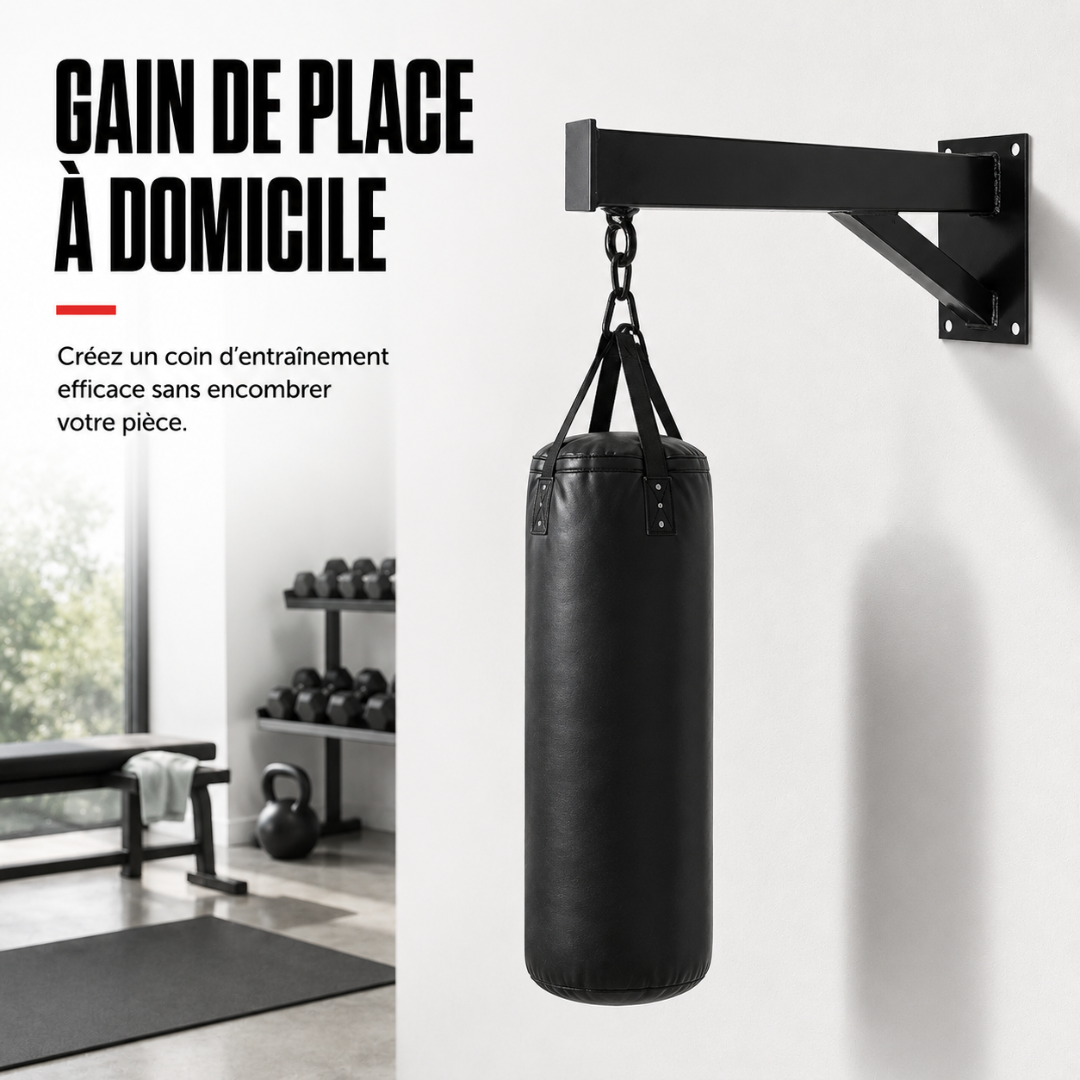 Potence Murale Sac de Frappe Acier MaisonDuBoxeur