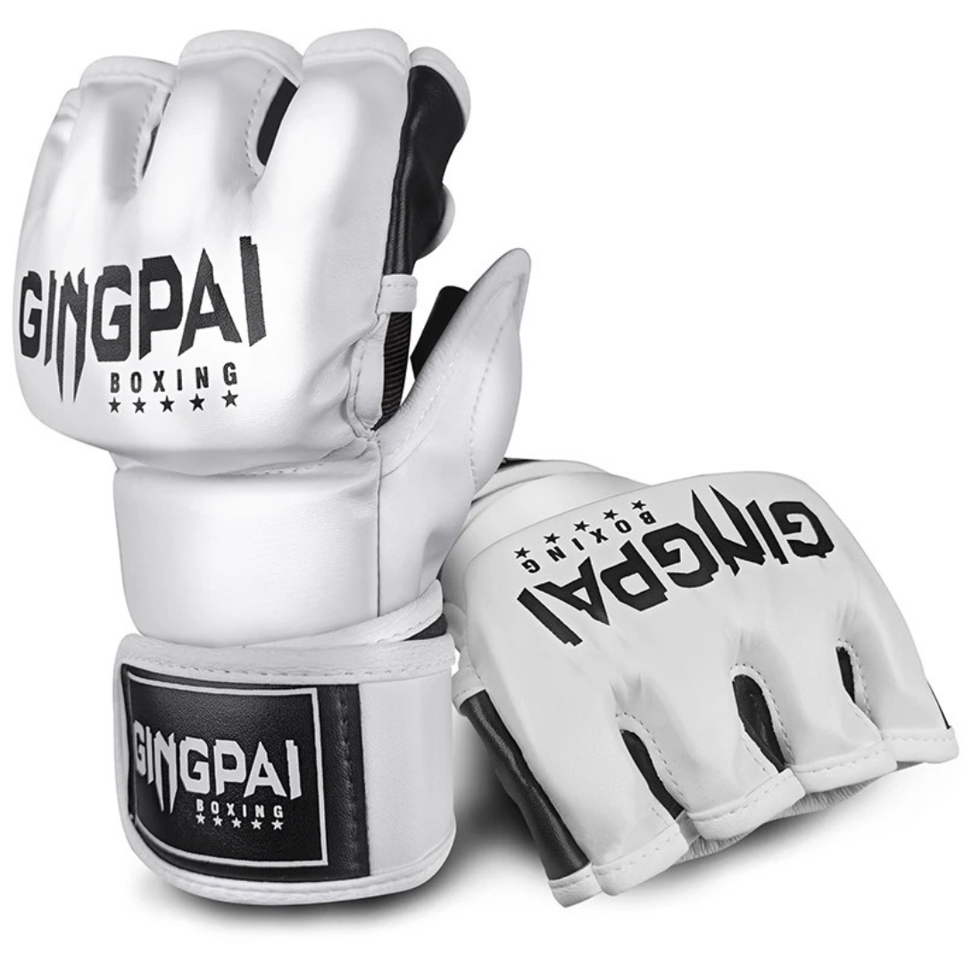 Gants MMA Demi-Doigts Cuir PU MaisonDuBoxeur