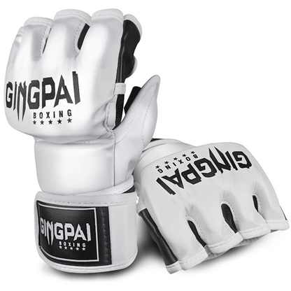 Gants MMA Demi-Doigts Cuir PU MaisonDuBoxeur