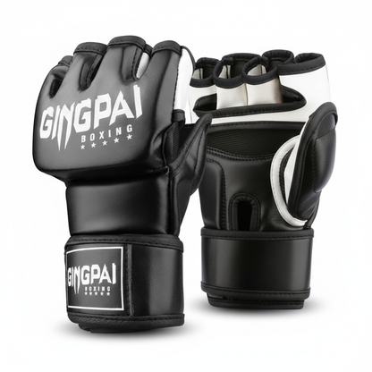 Gants MMA Demi-Doigts Cuir PU MaisonDuBoxeur