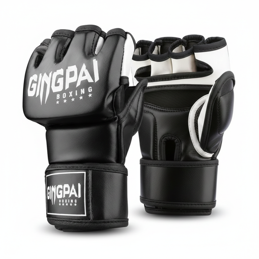 Gants MMA Demi-Doigts Cuir PU MaisonDuBoxeur