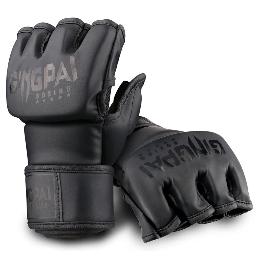 Gants MMA Demi-Doigts Cuir PU MaisonDuBoxeur