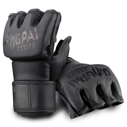 Gants MMA Demi-Doigts Cuir PU MaisonDuBoxeur
