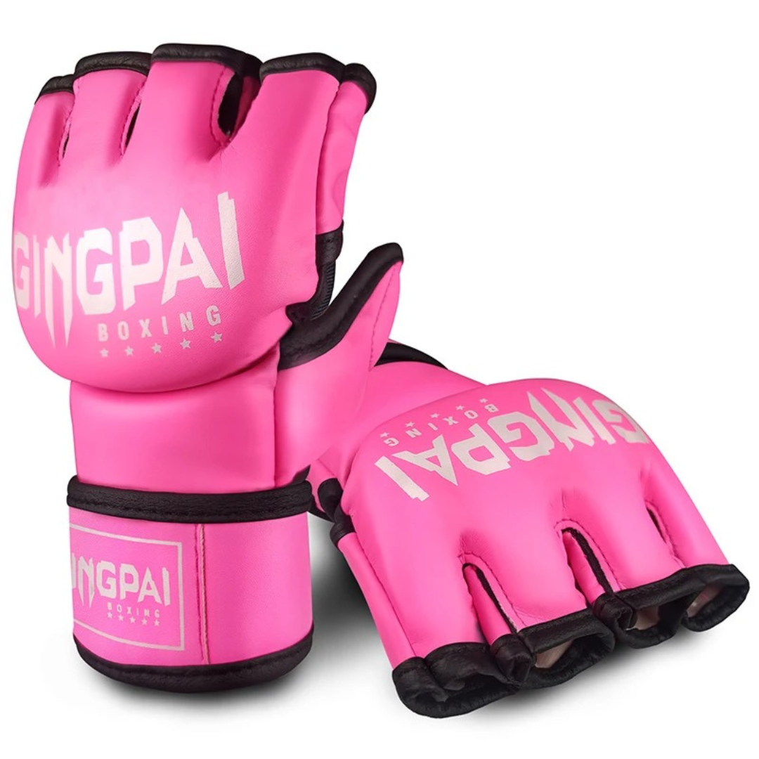 Gants MMA Demi-Doigts Cuir PU MaisonDuBoxeur