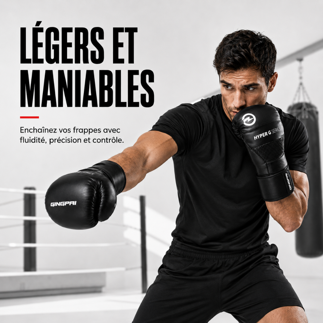Gants de Boxe Entraînement Cuir PU MaisonDuBoxeur