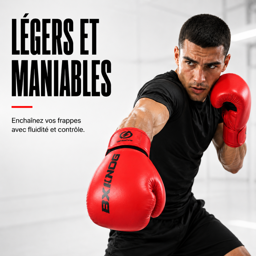 Gants de Boxe Cuir PU Premium MaisonDuBoxeur