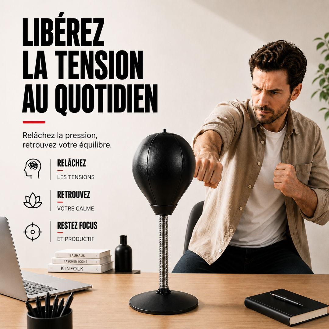 Punching Ball Bureau Cuir PU MaisonDuBoxeur