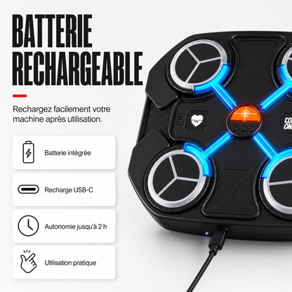 Machine de Boxe 4 Cibles LED MaisonDuBoxeur