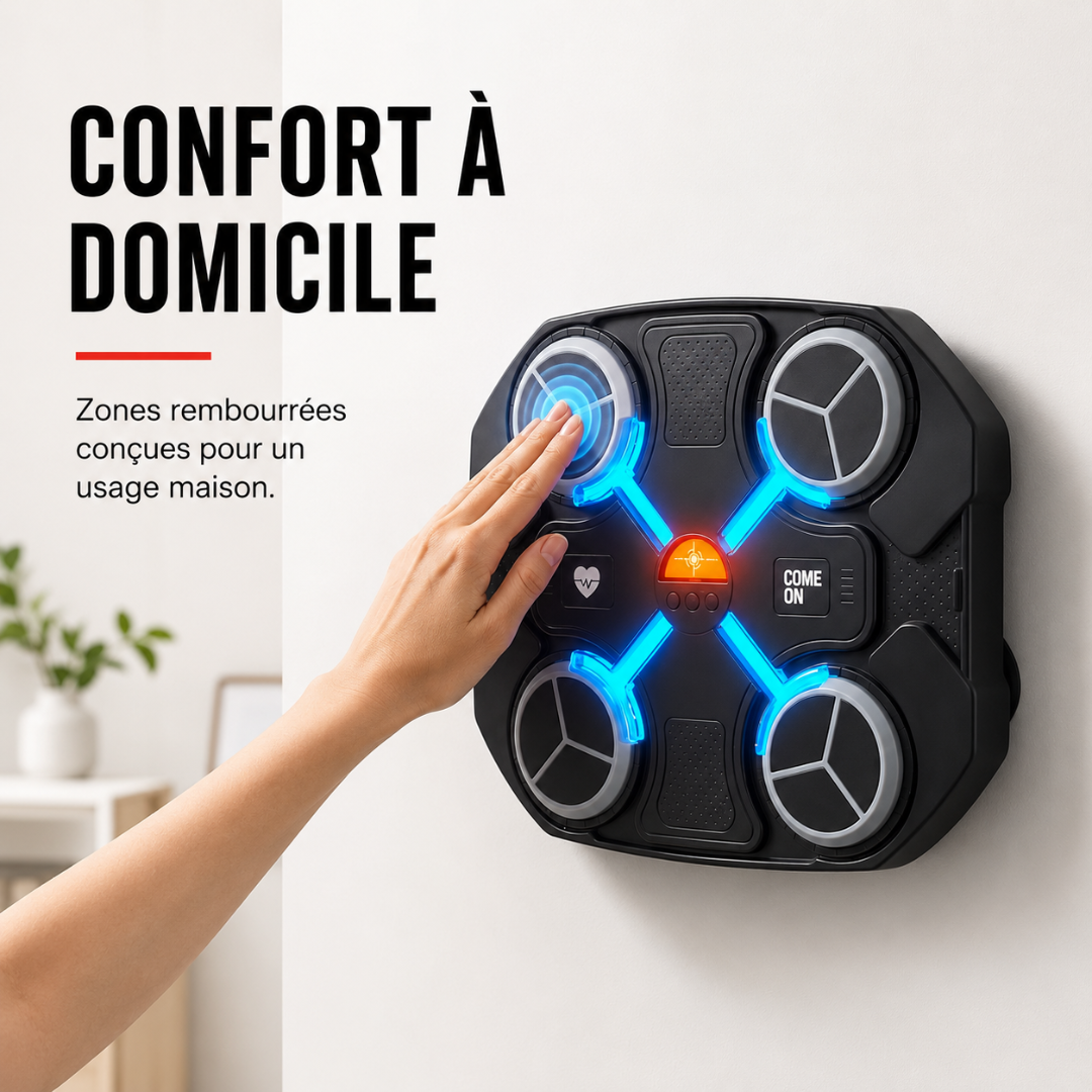 Machine de Boxe 4 Cibles LED MaisonDuBoxeur