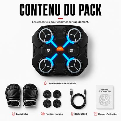 Machine de Boxe 4 Cibles LED MaisonDuBoxeur