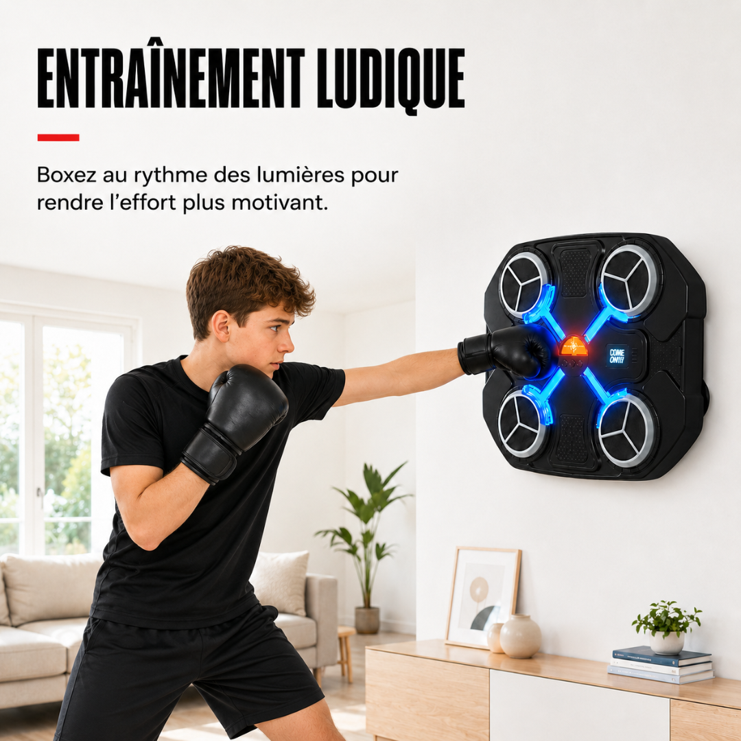 Machine de Boxe 4 Cibles LED MaisonDuBoxeur