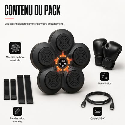 Machine de Boxe 6 Cibles Bluetooth MaisonDuBoxeur