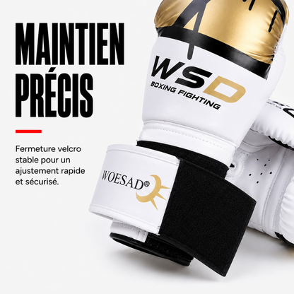 Gants de Boxe Kick Boxing Cuir PU MaisonDuBoxeur