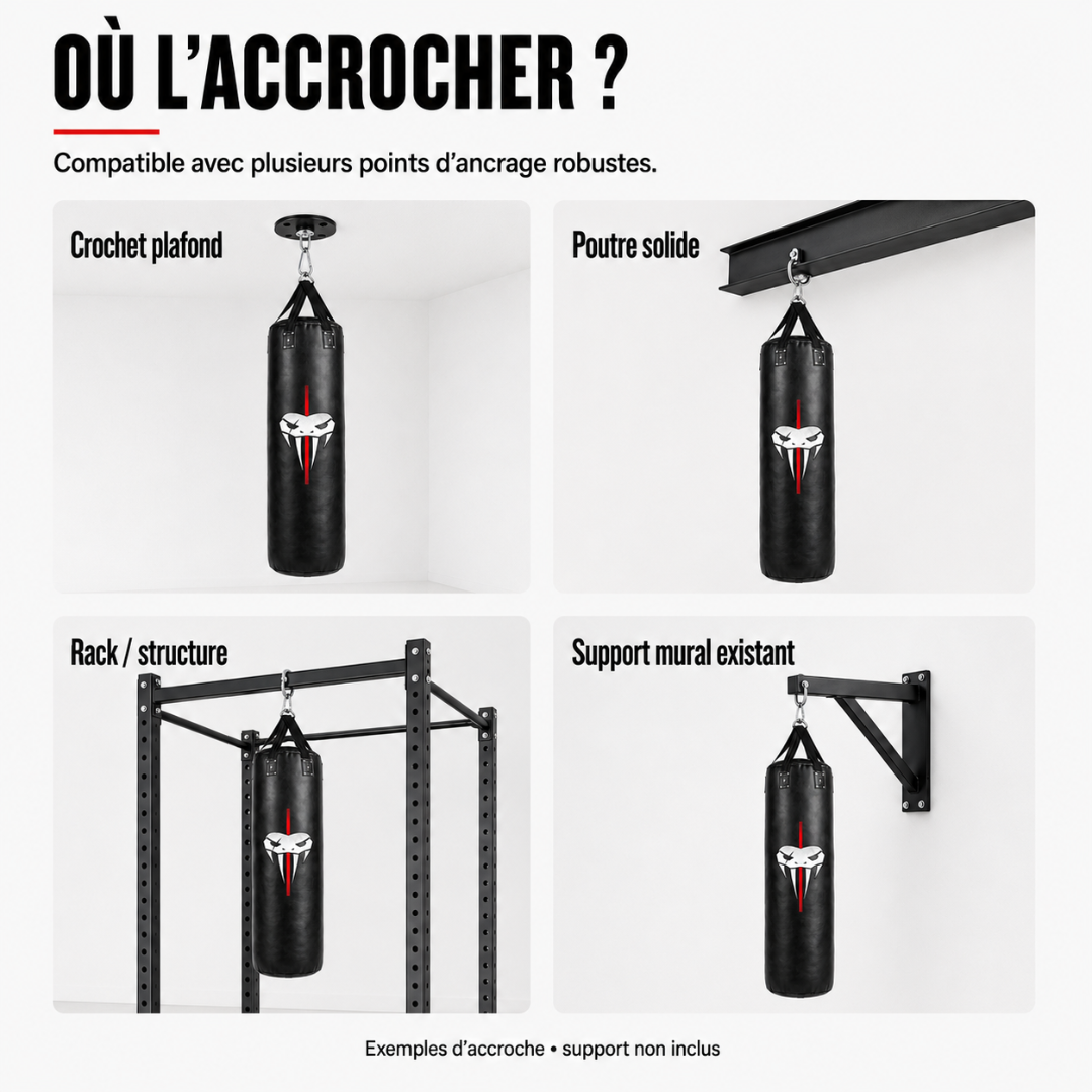 Sac de Frappe Kit Fixation Plafond MaisonDuBoxeur