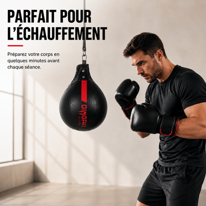 Poire de Vitesse Cuir PU Rebond Rapide MaisonDuBoxeur