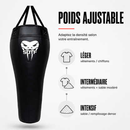 Sac de Frappe Muay Thai Forme Corps MaisonDuBoxeur