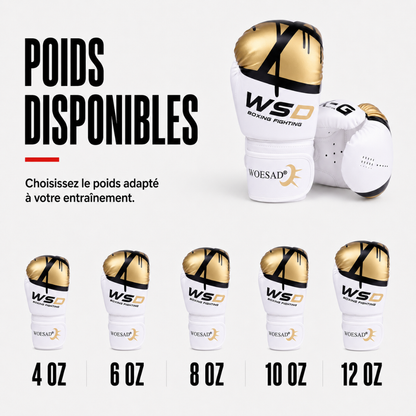 Gants de Boxe Kick Boxing Cuir PU MaisonDuBoxeur