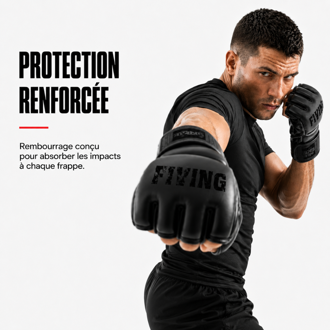 Gants MMA Demi-Doigts Mousse EVA MaisonDuBoxeur