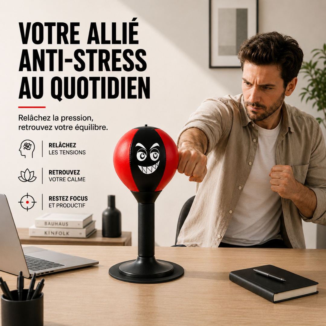 Punching Ball Bureau Ressort Acier MaisonDuBoxeur