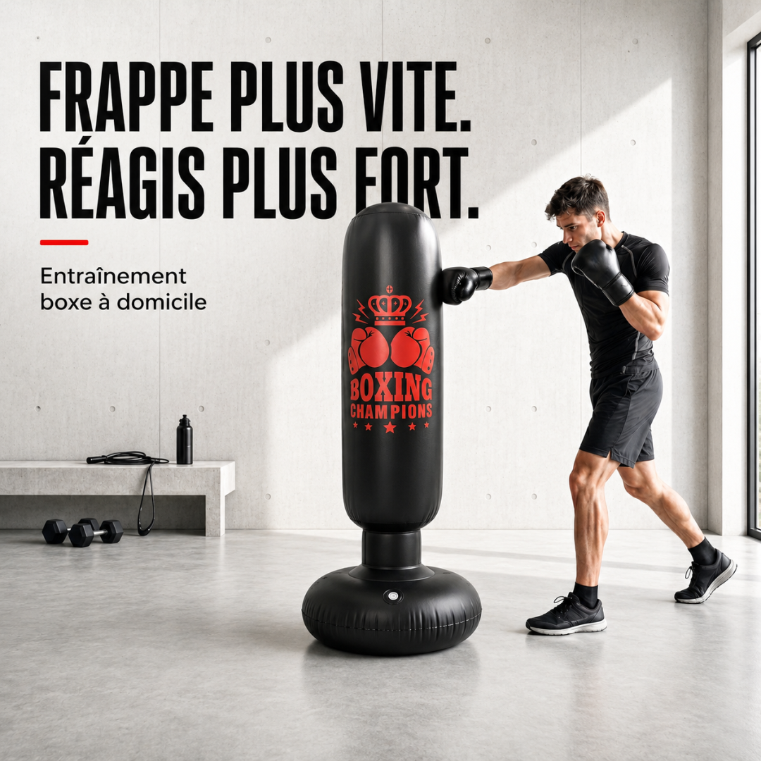 Punching Ball Gonflable 160 cm – PVC Renforcé MaisonDuBoxeur