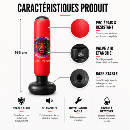 Punching Ball Gonflable Junior Lion 165 cm MaisonDuBoxeur