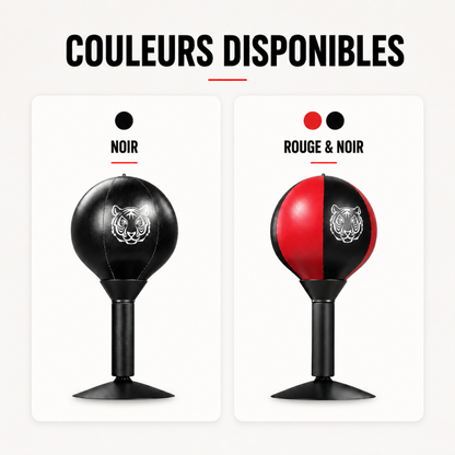 Punching Ball Bureau Ventouse Cuir PU MaisonDuBoxeur