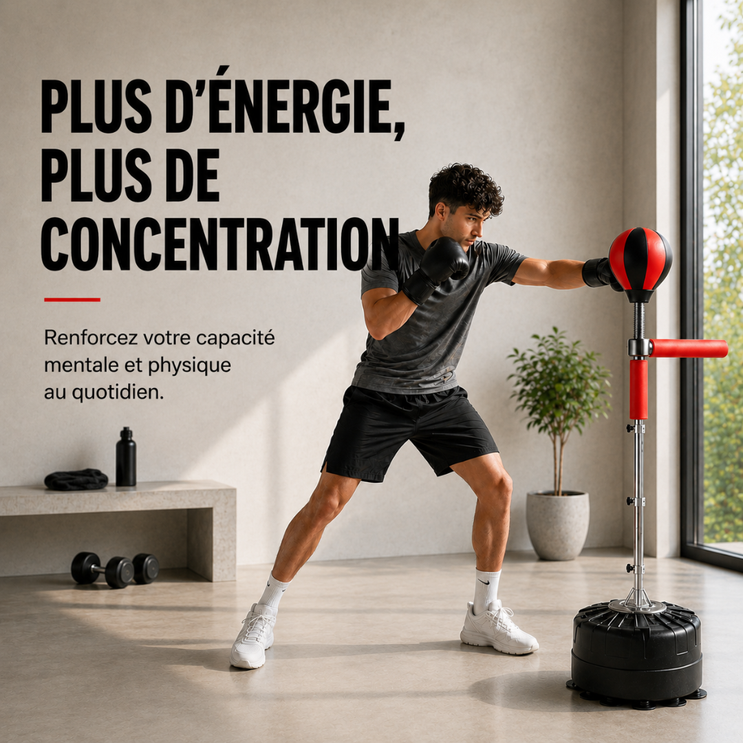 Punching Ball sur Pied Bras 360° MaisonDuBoxeur