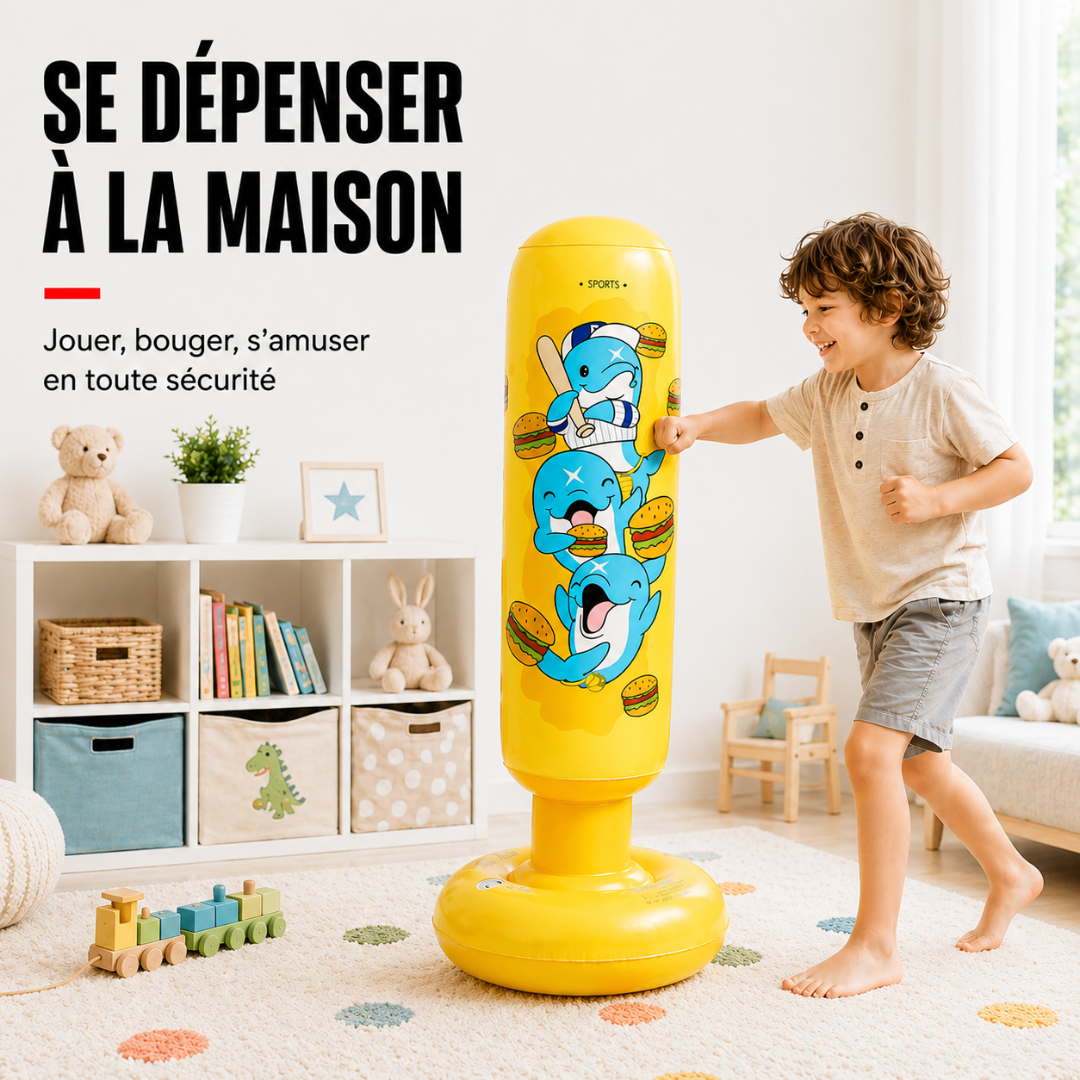 Punching Ball Gonflable Dauphin 130 cm MaisonDuBoxeur