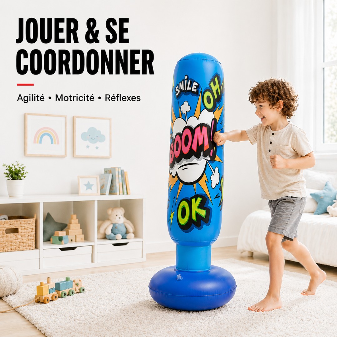 Punching Ball Gonflable Enfant 130 cm MaisonDuBoxeur