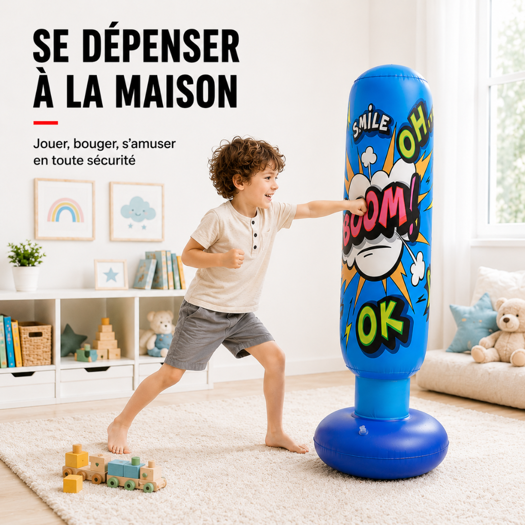 Punching Ball Gonflable Enfant 130 cm MaisonDuBoxeur