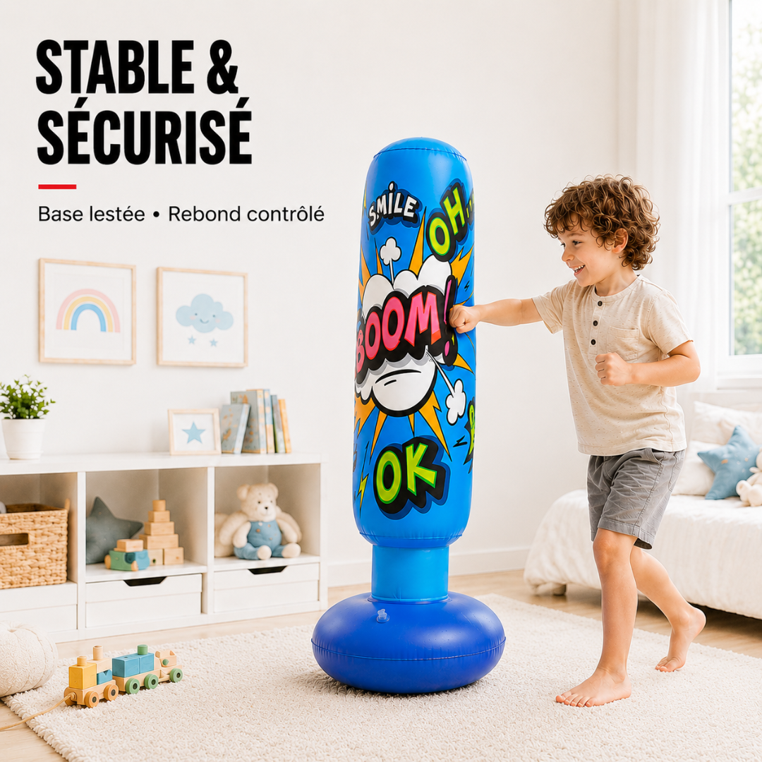 Punching Ball Gonflable Enfant 130 cm MaisonDuBoxeur