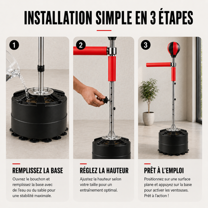 Punching Ball sur Pied Bras 360° MaisonDuBoxeur
