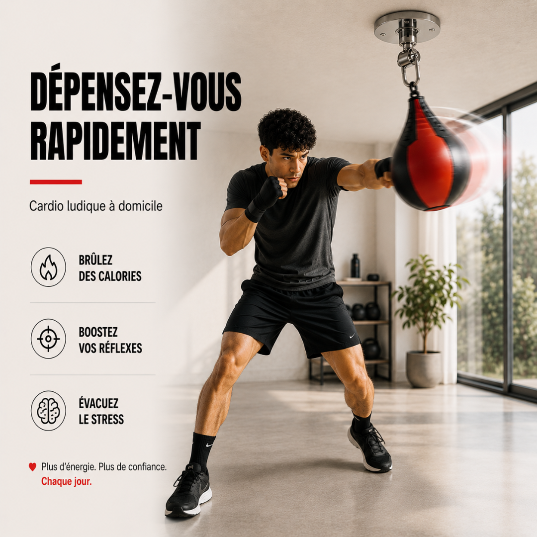 Poire de Vitesse Support Plafond 360° MaisonDuBoxeur