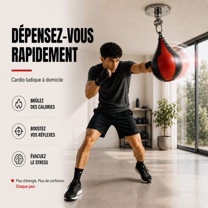 Poire de Vitesse Support Plafond 360° MaisonDuBoxeur