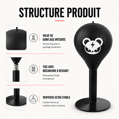 Punching Ball Bureau Ninja Panda MaisonDuBoxeur