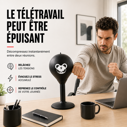 Punching Ball Bureau Ninja Panda MaisonDuBoxeur