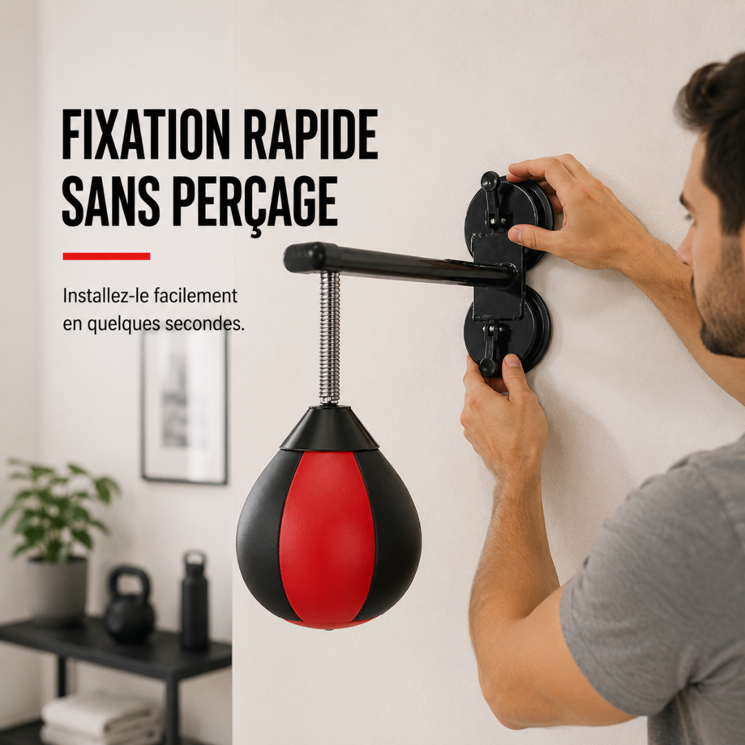 Punching Ball Mural Ventouse – Sans Perçage MaisonDuBoxeur