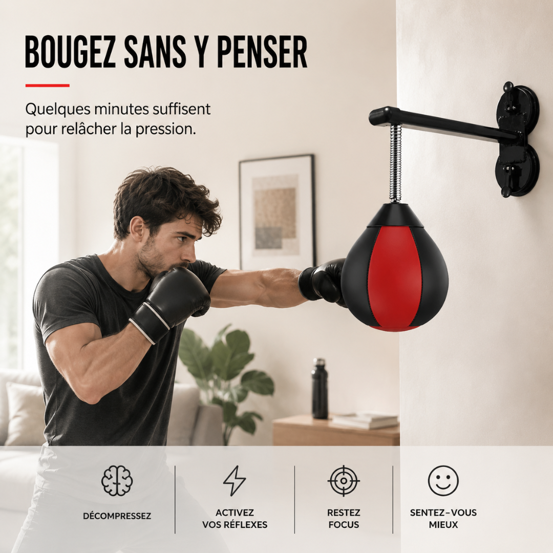 Punching Ball Mural Ventouse – Sans Perçage MaisonDuBoxeur