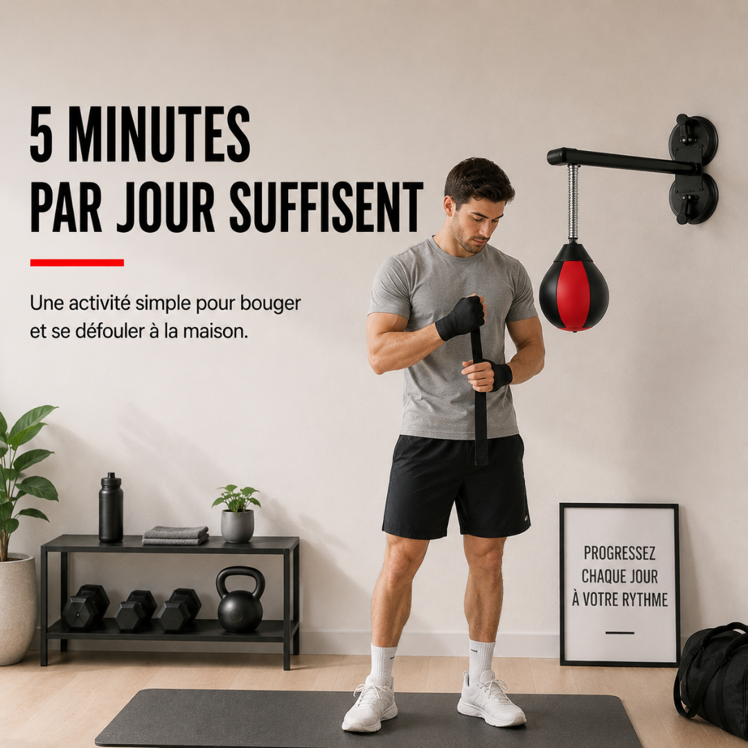 Punching Ball Mural Ventouse – Sans Perçage MaisonDuBoxeur
