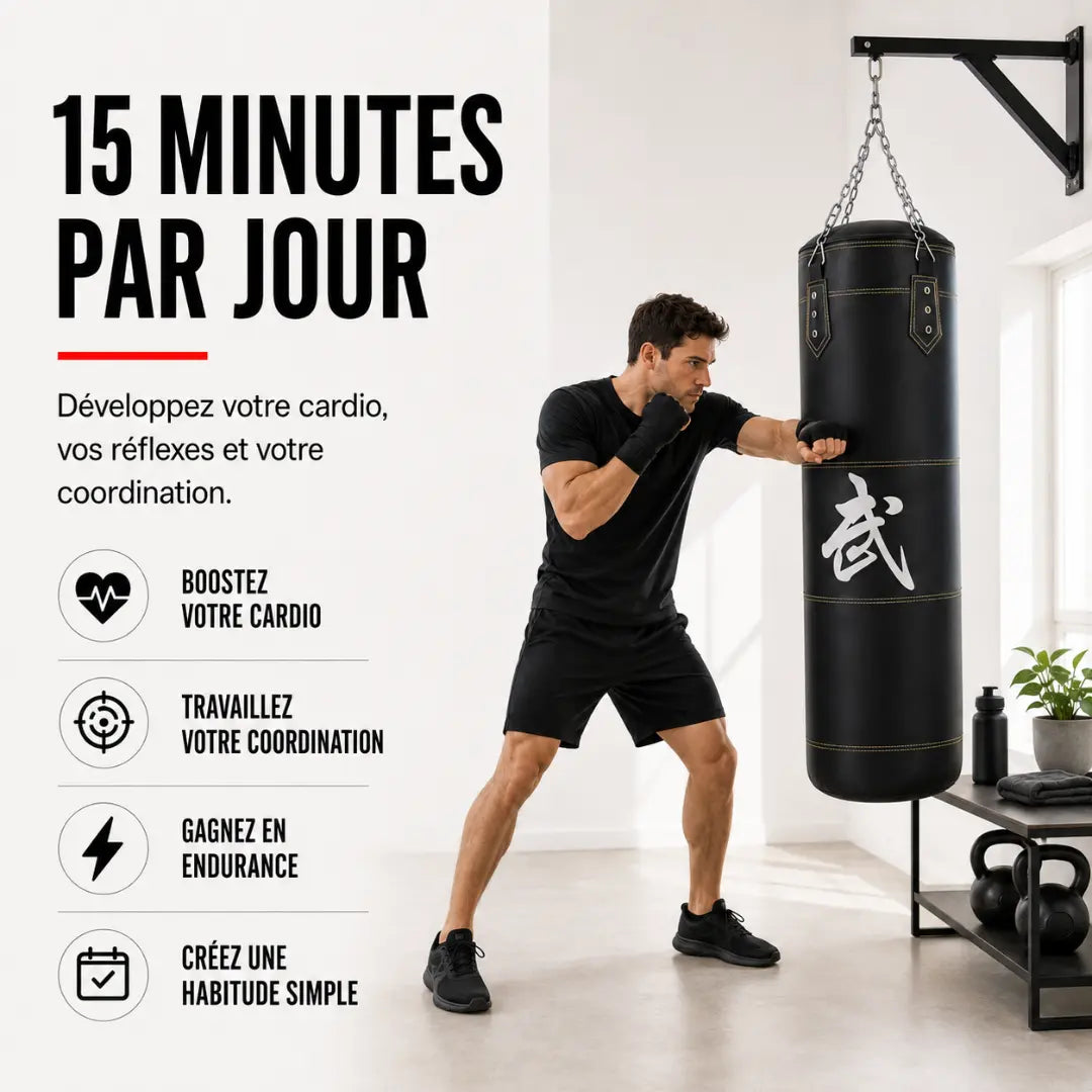 Sac de Frappe Cuir PU 100 cm MaisonDuBoxeur