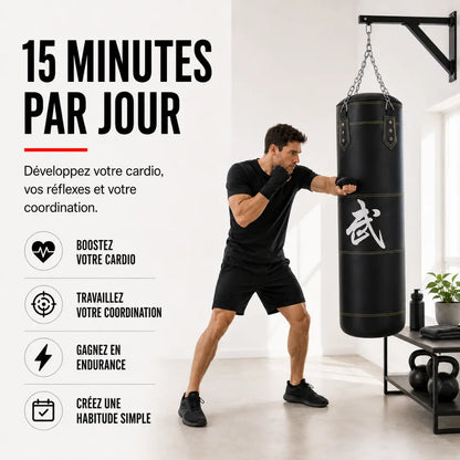 Sac de Frappe Cuir PU 100 cm MaisonDuBoxeur