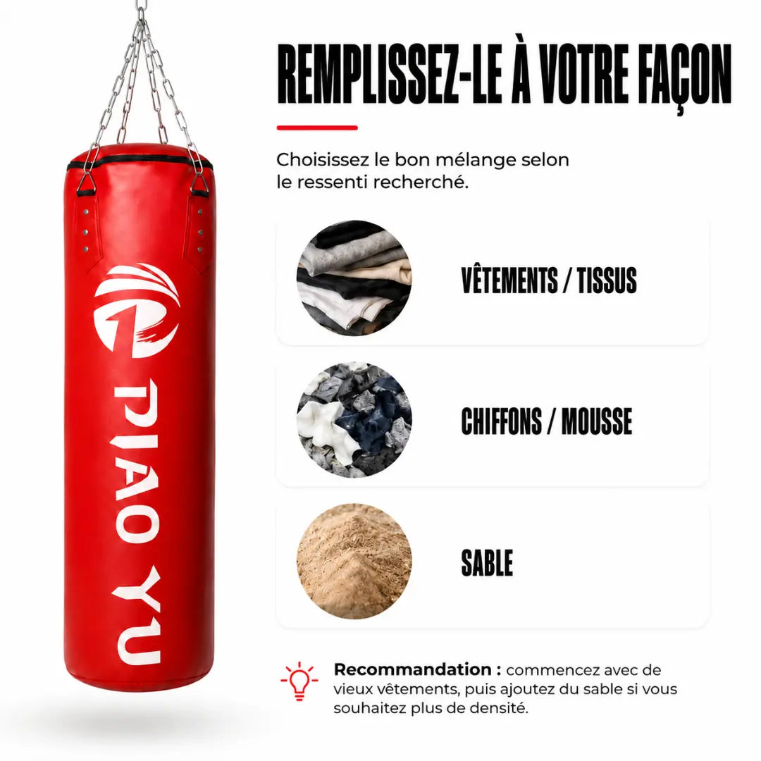 Sac de Frappe Cuir PU MaisonDuBoxeur