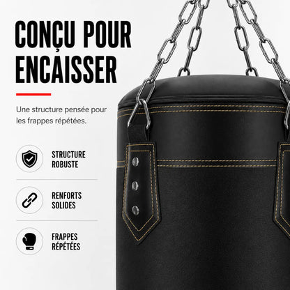 Sac de Frappe Cuir PU 100 cm MaisonDuBoxeur
