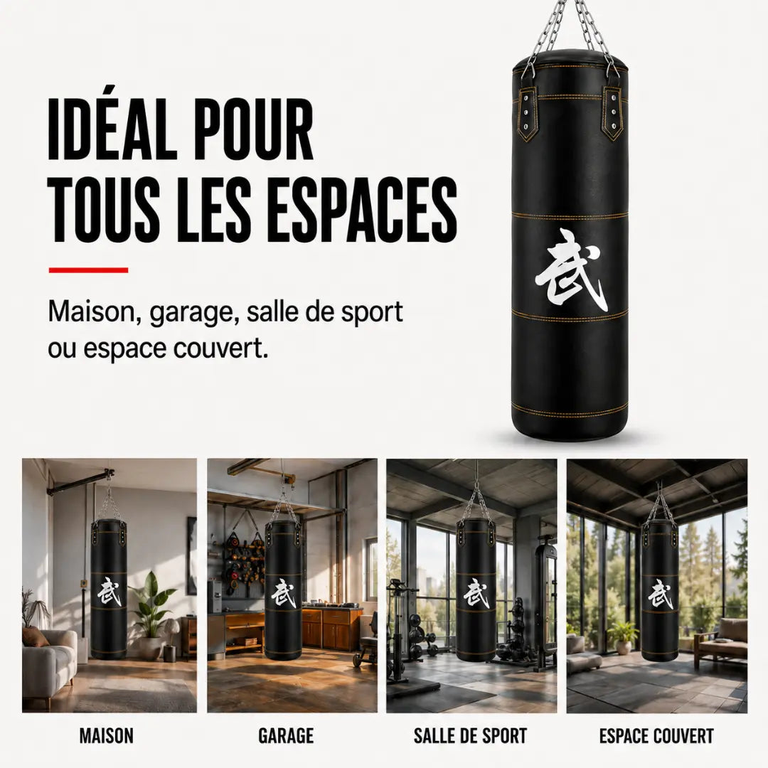 Sac de Frappe Cuir PU 100 cm MaisonDuBoxeur
