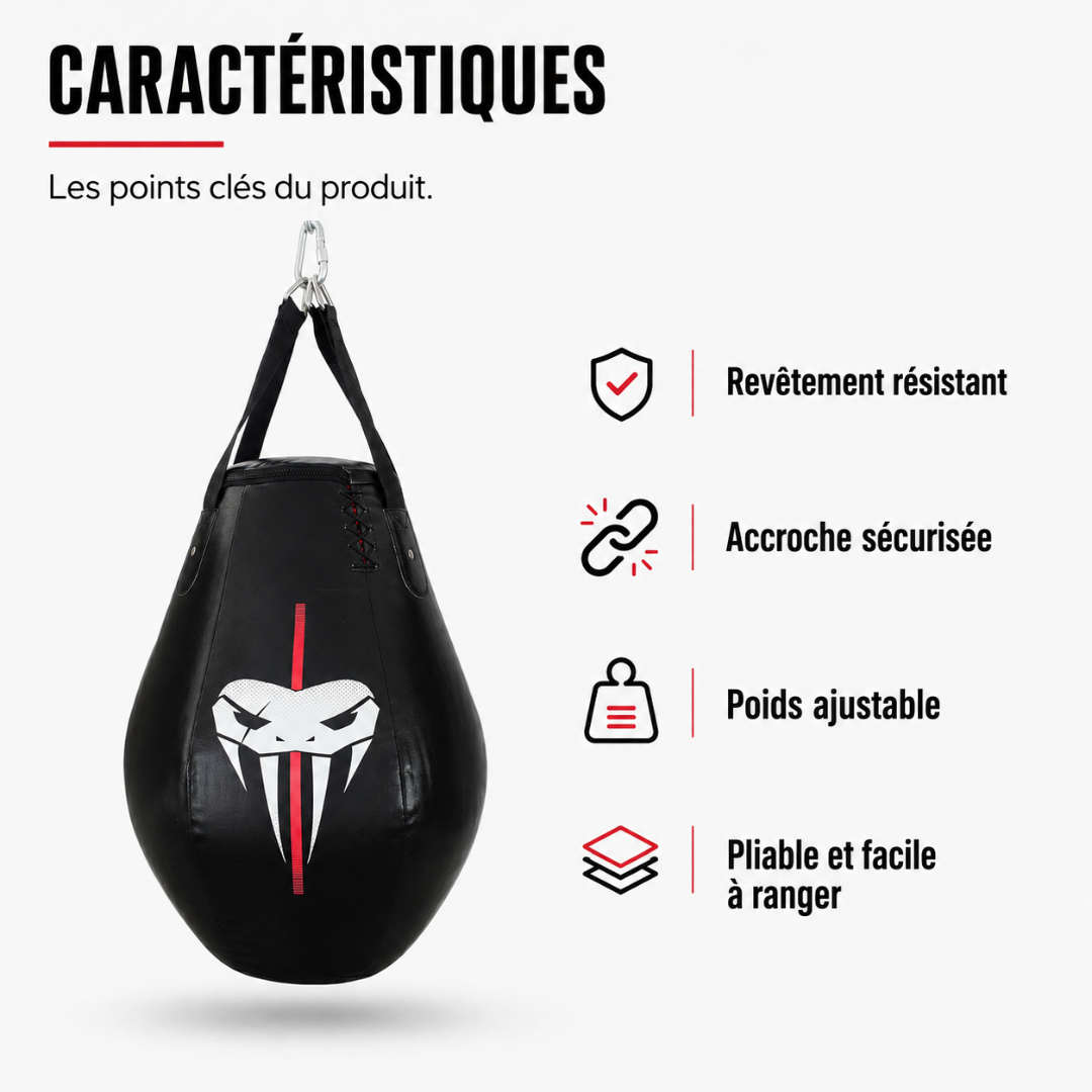 Sac de Frappe Poire Uppercuts MaisonDuBoxeur