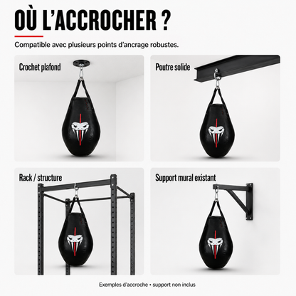 Sac de Frappe Poire Uppercuts MaisonDuBoxeur