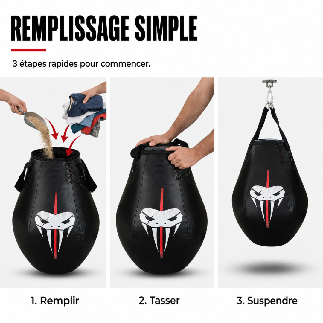 Sac de Frappe Poire Uppercuts MaisonDuBoxeur