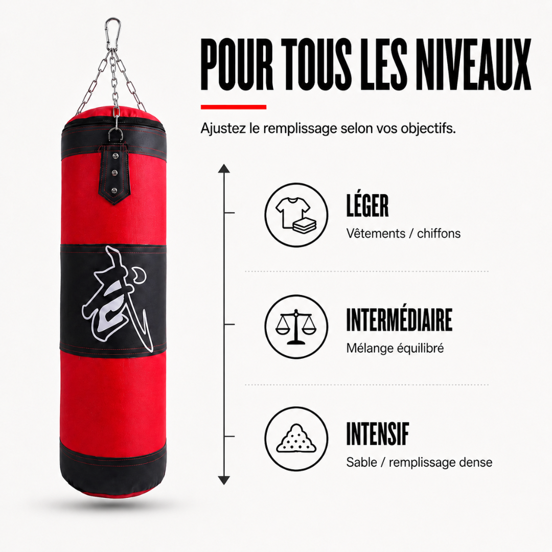 Sac de Frappe Toile Renforcée MaisonDuBoxeur