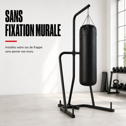 Support sur Pied Sac de Frappe Acier MaisonDuBoxeur